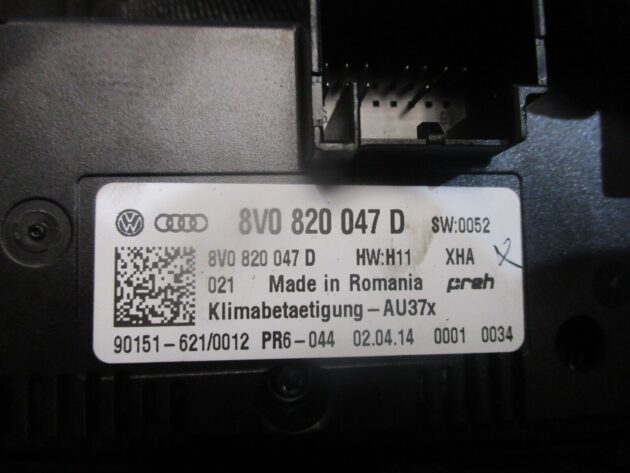 2014 GENUINE AUDI A3 8V AC HEATER CLIMATE CONTROL SWITCH PANEL 8V0820047D - Image 3
