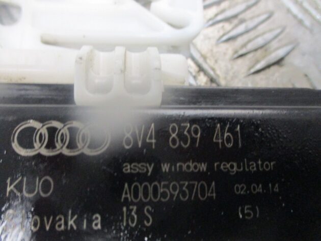 2016 GENUINE AUDI A3 REAR LEFT PASSENGER SIDE DOOR WINDOW REGULATOR 8V4839461 - Image 3