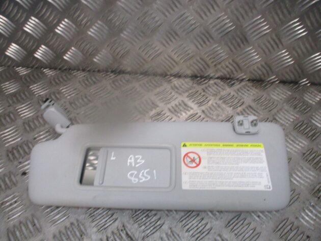 2014 GENUINE AUDI A3 8V FRONT LEFT PASSENGER SIDE SUN VISOR 8V0857551