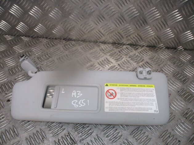 2014 GENUINE AUDI A3 8V FRONT LEFT PASSENGER SIDE SUN VISOR 8V0857551 - Image 2