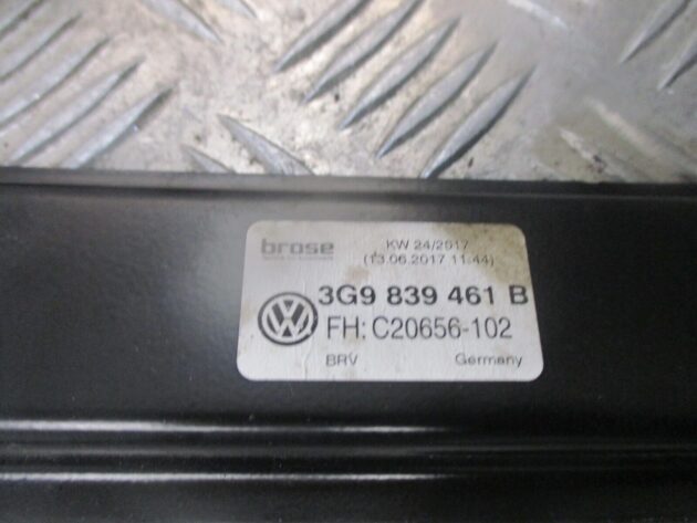 2017 VW PASSAT B8 ESTATE REAR LEFT PASSENGER SIDE WINDOW REGULATER 3G9839461B - Image 2