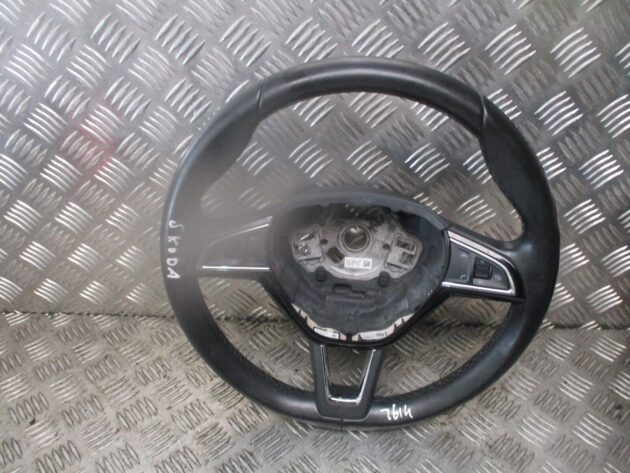 2016 GENUINE SKODA OCTAVIA FRONT DRIVER MULTIFUNCTION STEERING WHEEL 3V0419091L - Image 2