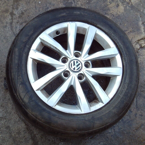 2016 GENUINE VW TOURAN 16'' ALLOY WHEEL TYRE 205/60R16 5TA601025