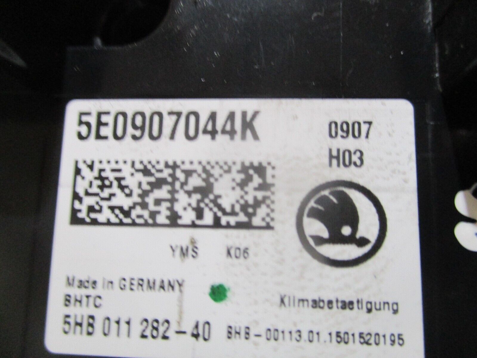 2015 GENUINE SKODA OCTAVIA AC HEATER CLIMATE CONTROL SWITCH PANEL 5E0907044K - Image 4