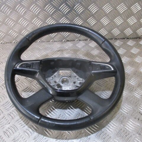 2015 SKODA OCTAVIA 5E DRIVERS MULTIFUNCTION STEERING WHEEL AIRBG 5E0419685A