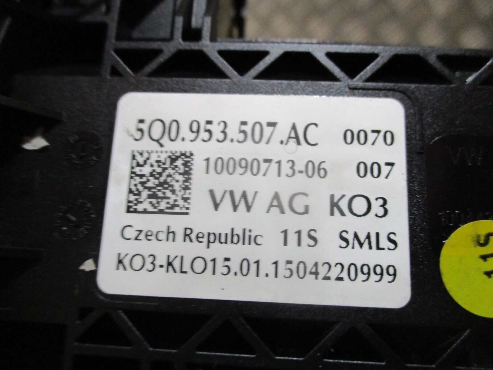 2015 GENUINE SKODA OCTAVIA 5E INDICATER WIPER STALK SQUIB 5Q0953507AC 5Q0953513R - Image 6