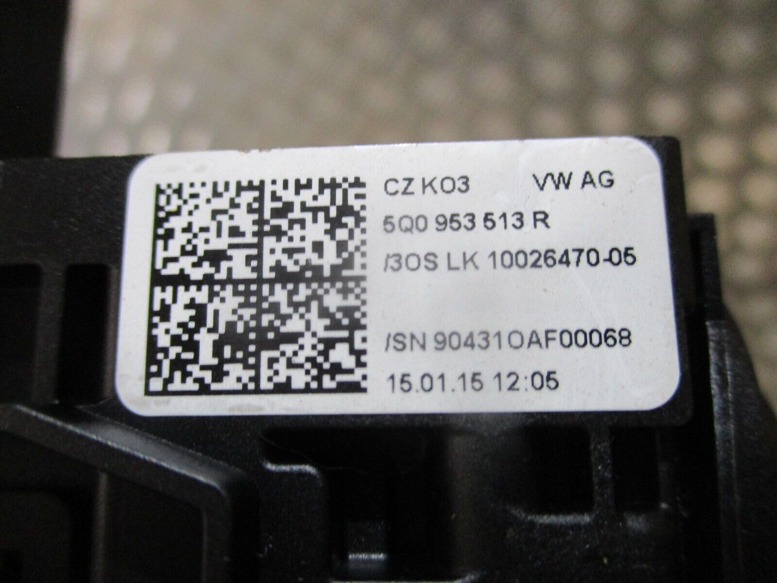 2015 GENUINE SKODA OCTAVIA 5E INDICATER WIPER STALK SQUIB 5Q0953507AC 5Q0953513R - Image 7