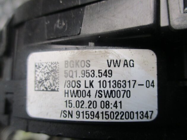 2019 GENUINE AUDI Q2 SLIP RING SQUIB CLOCK 5Q1953549 - Image 2