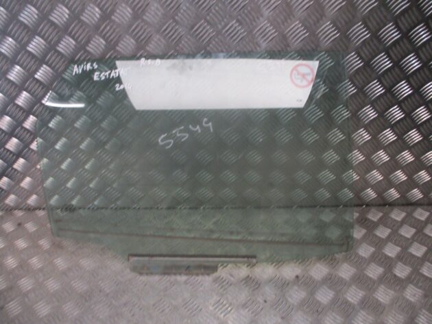 2014 GENUINE TOYOTA AURIS ESTATE REAR RIGHT DRIVER SIDE DOOR WINDOW GLASS OSR - Image 2