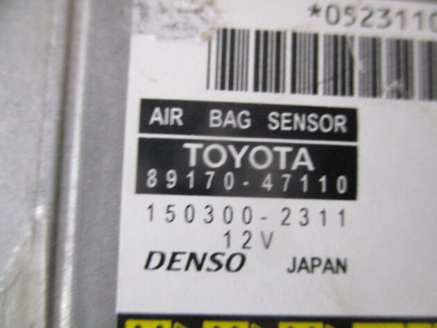 2012 GENUINE TOYOTA PRIUS HYBRID SRS AIRBG ECU CONTROL UNIT MODULE 89170-47110 - Image 2
