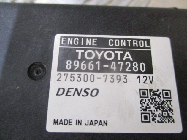 2012 GENUINE TOYOTA PRIUS 1.8 HYBRID ENGINE ECU CONTROL UNIT MODULE 89661-47280 - Image 2