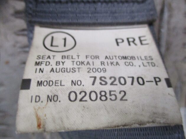 2012 GENUINE TOYOTA PRIUS FRONT LEFT PASSENGER SIDE SEAT BELT 7S2070-P - Image 2