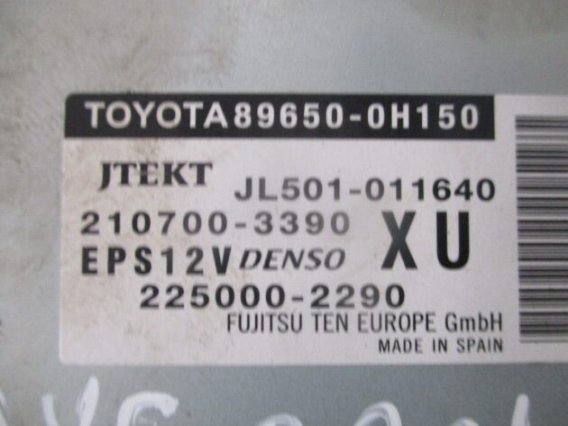 2016 GENUINE TOYOTA AYGO POWER STEERING CONTROL MODULE 89650-0H150 - Image 2