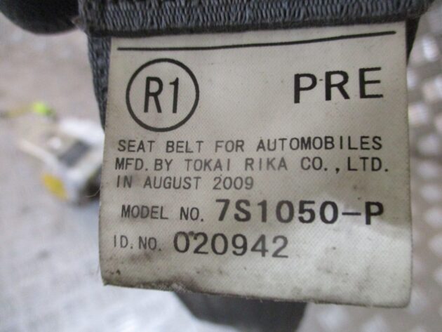 2012 GENUINE TOYOTA PRIUS FRONT RIGHT DRIVER SIDE SEAT BELT 7S1050-P - Image 2