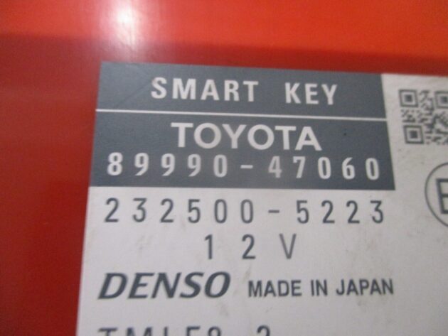 2012 GENUINE TOYOTA PRIUS HYBRID 1.8 VVTI SMART KEY CONTROL UNIT 89990-47060 - Image 2