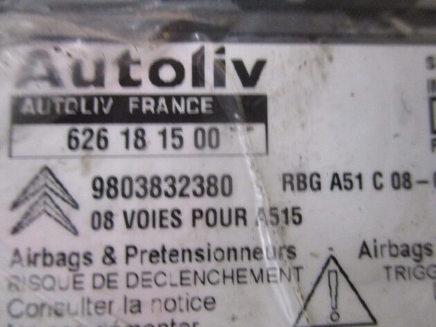 2013 GENUINE CITROEN DS3 SRS AIRBG ECU CONTROL UNIT MODULE 9803832380 - Image 2