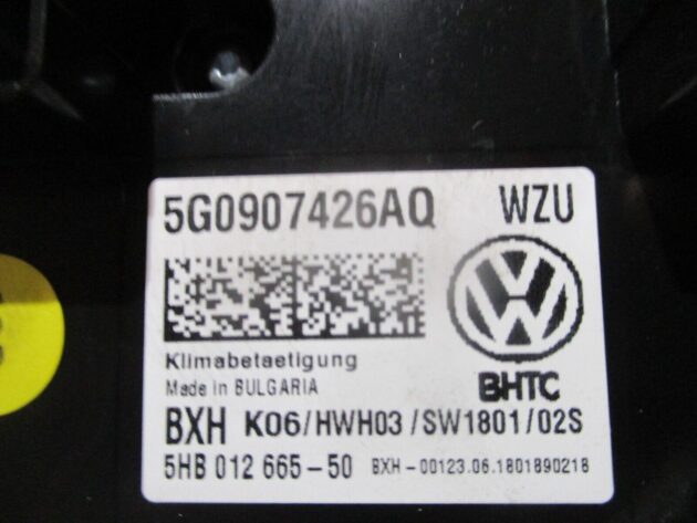 2018 GENUINE VW GOLF MK7 AC HEATER CLIMATE CONTROL SWITCH PANEL 5G0907426AQ - Image 2