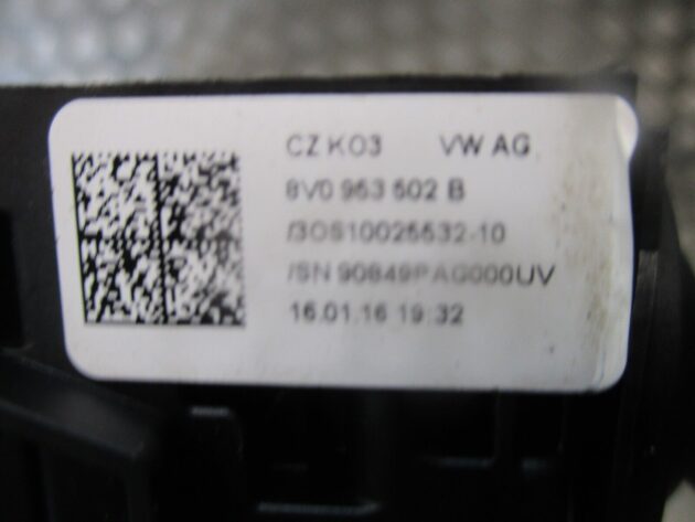 2017 GENUINE AUDI A3 8V INDICATER WIPER STALK 8V0953521EH 8V0953502B - Image 3