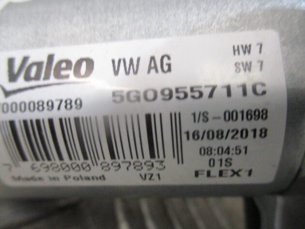 2016 GENUINE VW PASSAT B8 ESTATE REAR WINDSCREEN WIPER MOTOR 5G0955711C - Image 2
