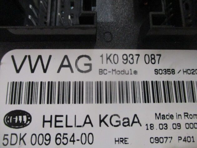 2012 GENUINE SKODA OCTAVIA 1.6TDI BCM BODY CONTROL MODULE 1K0937087 - Image 2