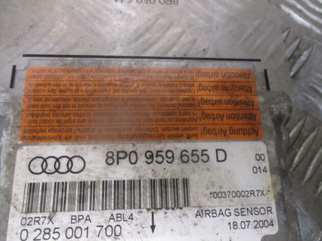 2005 GENUINE AUDI A3 8P SRS AIRBG ECU CONTROL MODULE 8P0959655D - Image 2