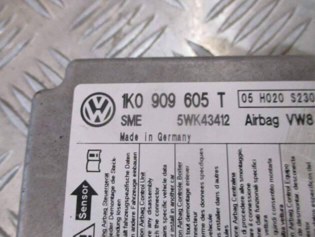 2012 GENUINE SKODA OCTAVIA SRS AIRBG ECU CONTROL UNIT MODULE 1K0909605T - Image 2