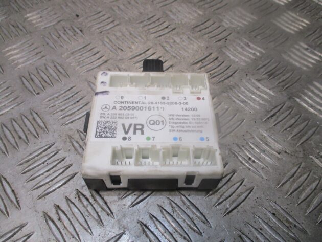 2016 GENUINE MERCEDES C CLASS FRONT RIGHT DRIVER DOOR CONTROL MODULE A2059001611 - Image 3