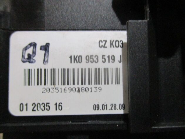 2012 SKODA OCTAVIA INDICATER WIPER STALK SWITCH 1K0953519J 1K0953503JG 1K0953513 - Image 6
