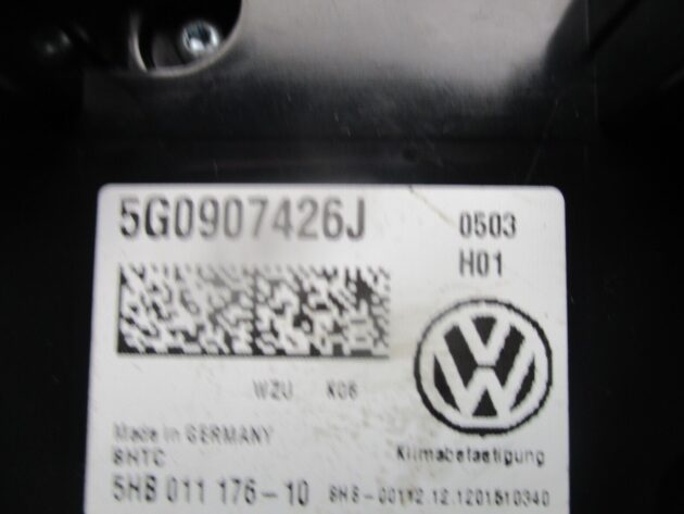 2015 GENUINE VW GOLF MK7 AC HEATER CLIMATE CONTROL SWITCH PANEL 5G0907426J - Image 2
