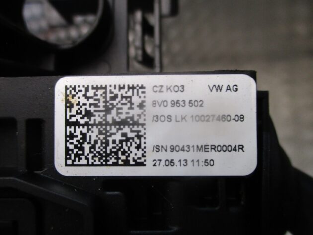 2013 GENUINE AUDI A3 8V INDICATER WIPER STALK 8V0953521 8V0953502 - Image 5