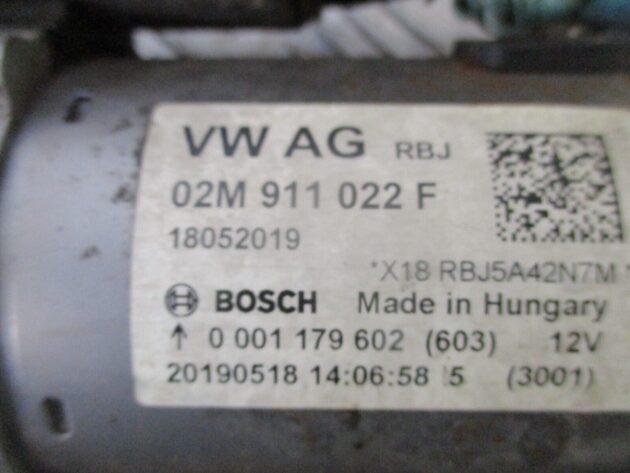 2014 GENUINE SEAT LEON 5F 1.5TSI STARTER MOTOR 02M911022F - Image 2