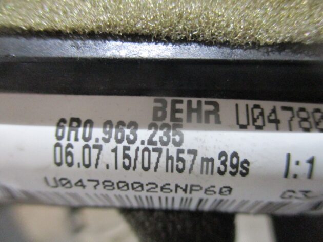 2014 GENUINE AUDI A1 ELECTRIC HEATER MATRIX ELEMENT 6R0963235 - Image 2