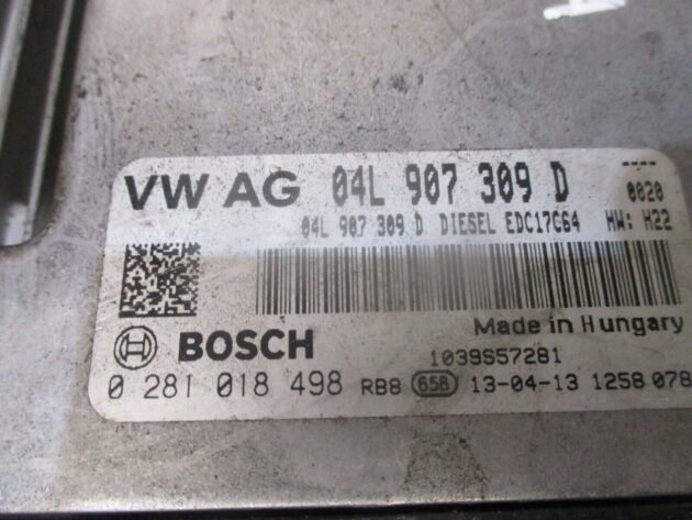 2013 GENUINE SEAT LEON ENGINE ECU CONTROL UNIT MODULE 04L907309D - Image 2