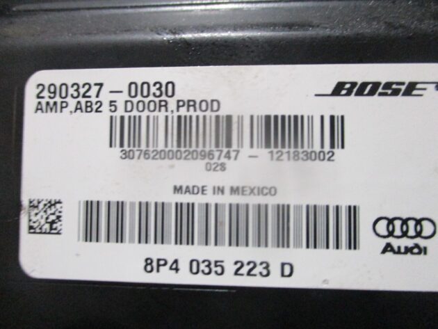 2012 GENUINE AUDI A3 8P BOSE STEREO AMP APMPLIFIER 8P4035223D - Image 2
