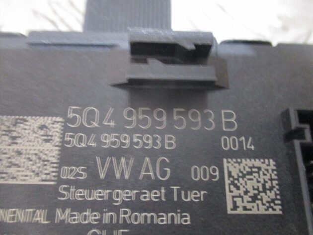 2014 GENUINE SEAT LEON FRONT RIGHT DRIVER SIDE DOOR CONTROL MODULE 5Q4959593B - Image 2