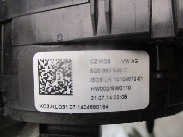 2014 GENUINE VW GOLF MK7 CLOCK SPRING AIRBG SQUIB 5Q0953549C - Image 2