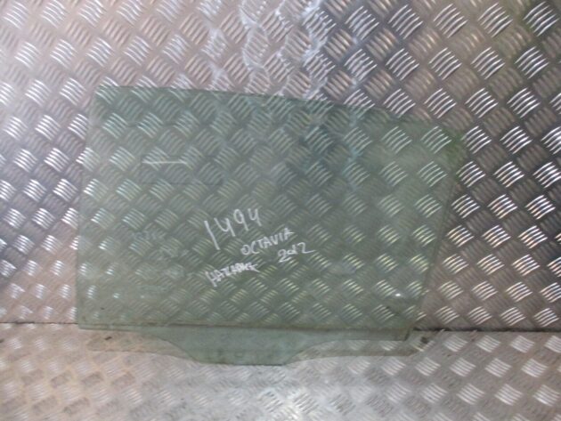 2012 GENUINE SKODA OCTAVIA HATCHB REAR LEFT PASSENGER SIDE DOOR WINDOW GLASS NSR - Image 2