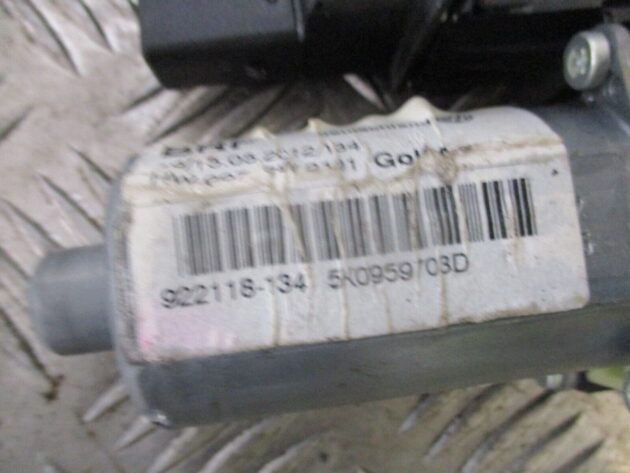 2012 VW GOLF MK6 REAR LEFT PASSENGER SIDE WINDOW REGULATER 5K0959703D 5K0959794 - Image 2
