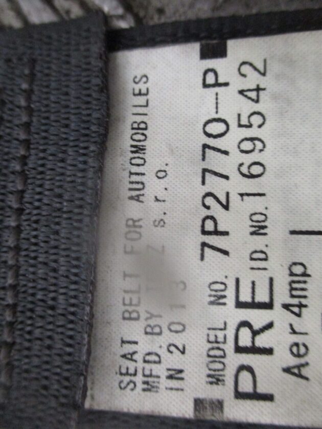 2014 GENUINE TOYOTA AURIS HATCHBACK FRONT LEFT PASSENGER SIDE SEAT BELT 7P2770-P - Image 3