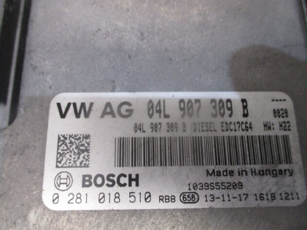 2013 GENUINE SEAT LEON 1.6TDI ENGINE ECU CONTROL UNIT MODULE 04L907309B - Image 2