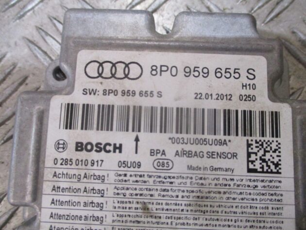 2012 GENUINE AUDI A3 8P SRS AIRBG ECU CONTROL UNIT MODULE 8P0959655S - Image 2