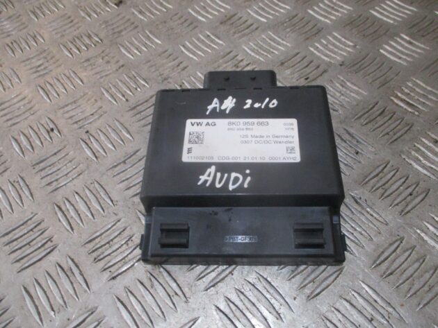 2010 GENUINE AUDI A4 VOLTAGE STABILIZER CONTROL MODULE ECU 8K0959663 - Image 3