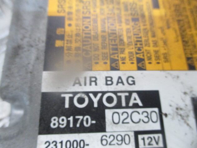 2014 GENUINE TOYOTA AURIS ECU SRS BAG CONTROL MODULE UNIT 8917002C30 - Image 3