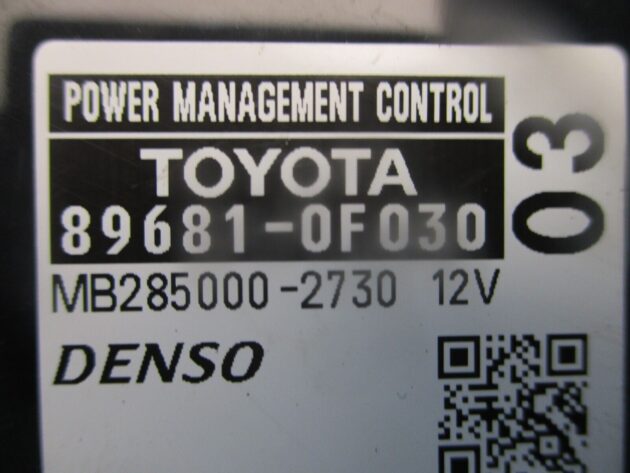 2015 GENUINE TOYOTA AVENSIS POWER MANAGEMENT MODULE 89681-0F030 - Image 2