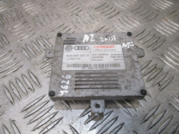 2015 AUDI A1 LEFT PASSENGER SIDE DAYTIME RUNNING LIGHT CONTROL UNIT 4G0907397R