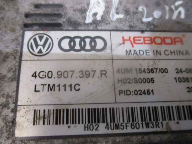 2015 AUDI A1 LEFT PASSENGER SIDE DAYTIME RUNNING LIGHT CONTROL UNIT 4G0907397R - Image 2