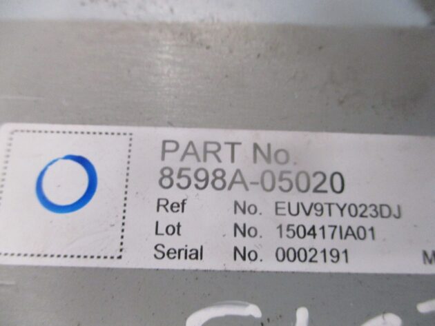 2015 GENUINE TOYOTA AVENSIS PHONE CONTROL MODULE ECU 8598A05020 - Image 2