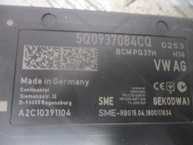 2018 GENUINE AUDI A3 8V BCM BODY CONTROL MODULE ECU 5Q0937084CQ - Image 2