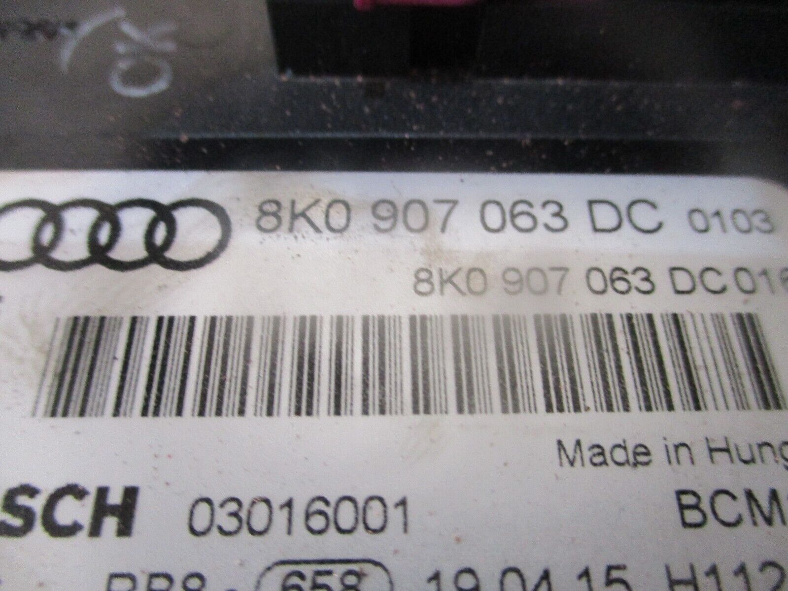2015 GENUINE AUDI A4 ESTATE BCM BODY CONTROL MODULE 8K0907063DC - Image 2