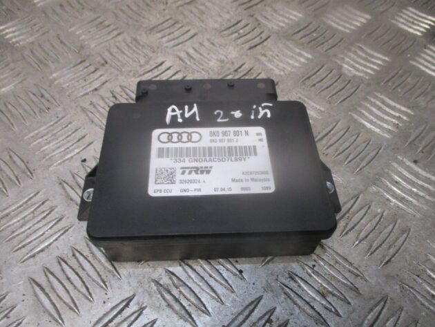 2015 GENUINE AUDI A4 PARKING BRAKE ELECTRIC CONTROL MODULE UNIT ECU 8K0907801N - Image 3